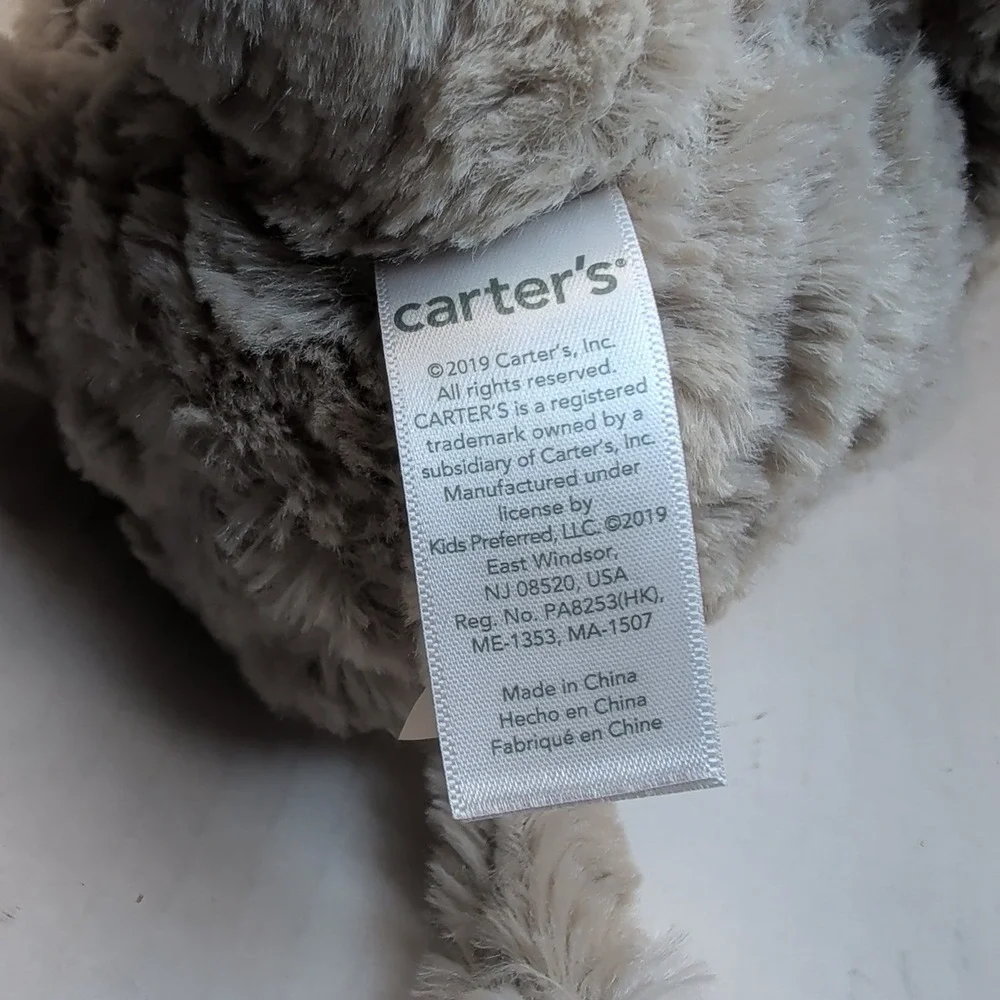 Carters Grey Donkey Plush Stuffed Animal White Mane Tail 67796 2019 11 Inch